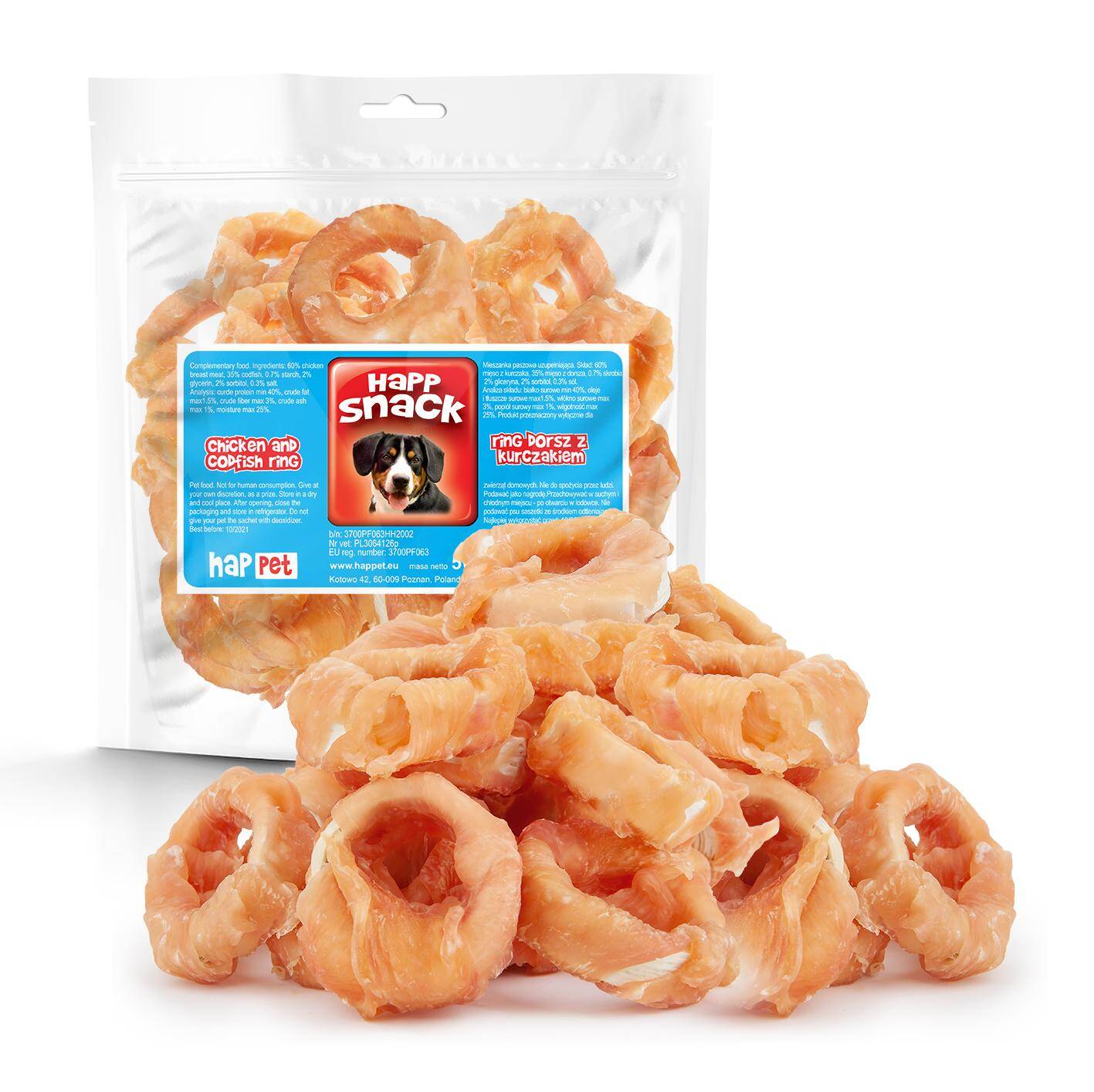 Chicken and codfish ring - Happet GM51 - 500g