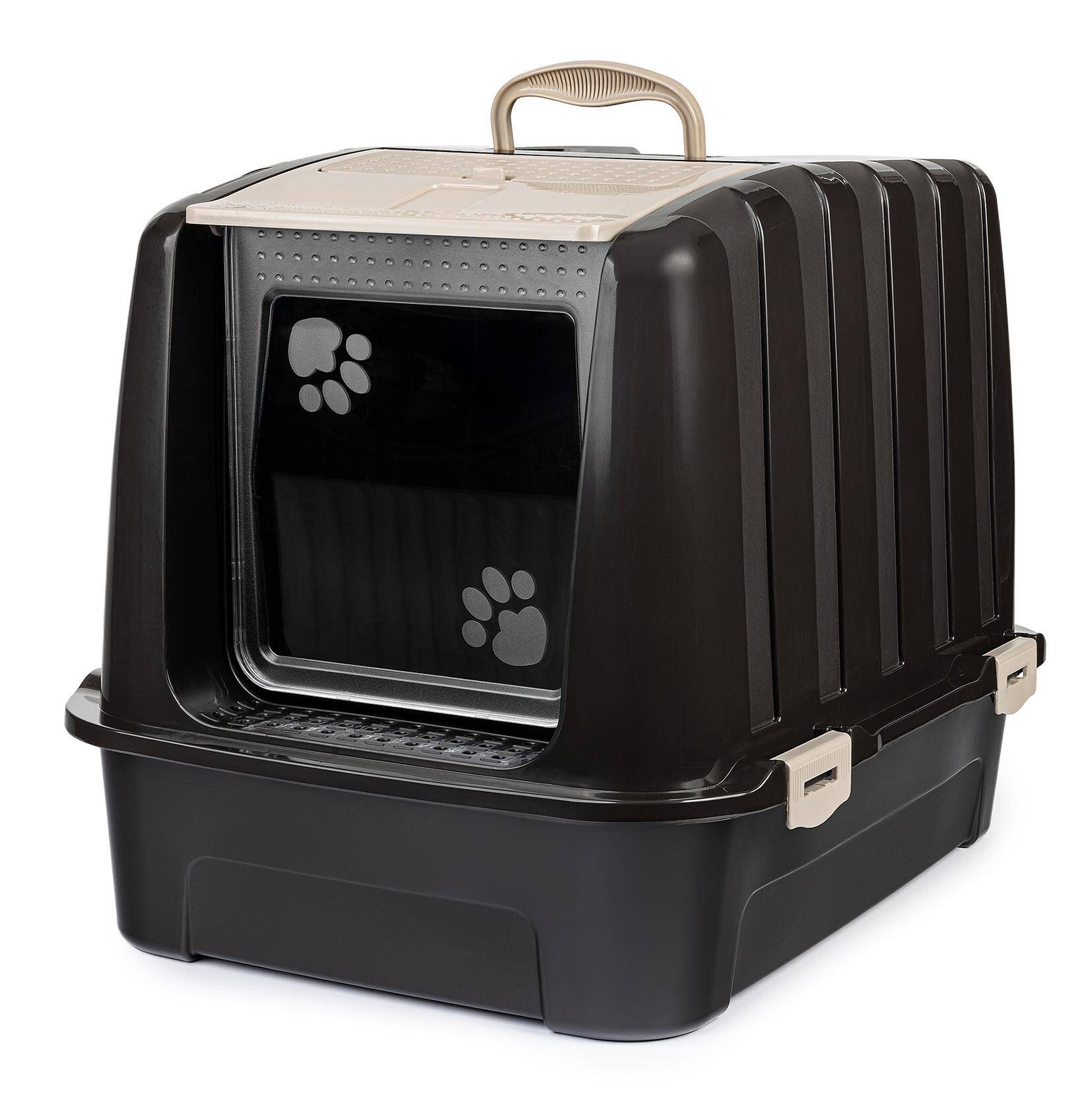 Cat litter tray Elite beige & brown