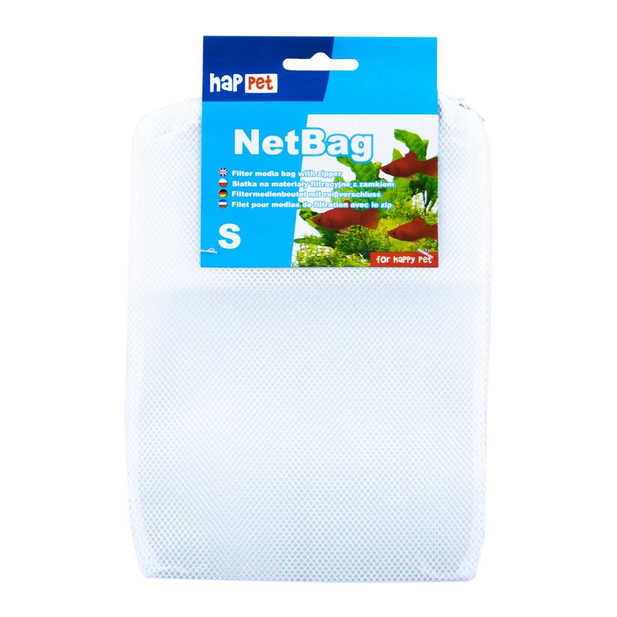Aquarium filter media bag S 15x21cm with header