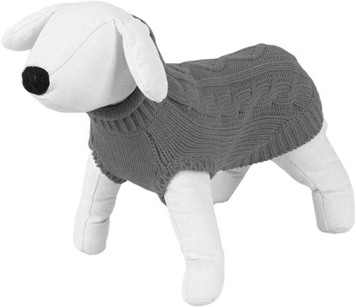 520S Dog Sweater / Knitted Pattern - Happet 500S - Grey S - 25cm