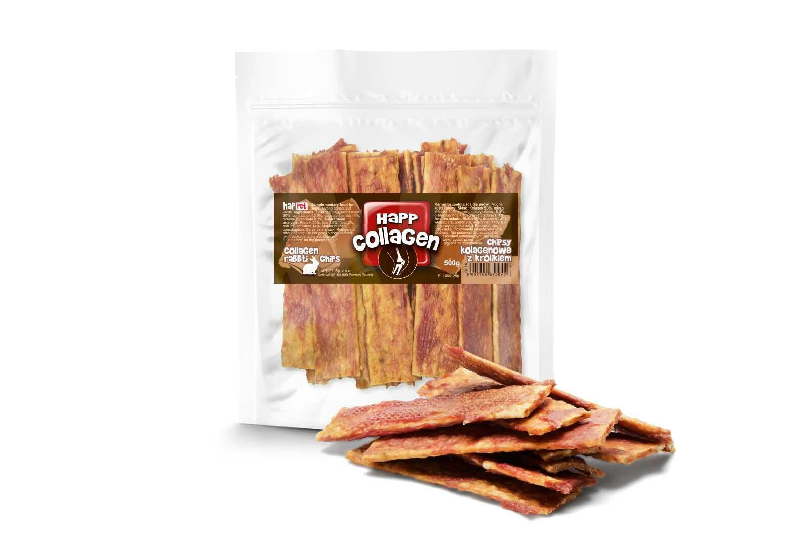 Collagen Chips with Rabbit – Dog Treat (500 g)