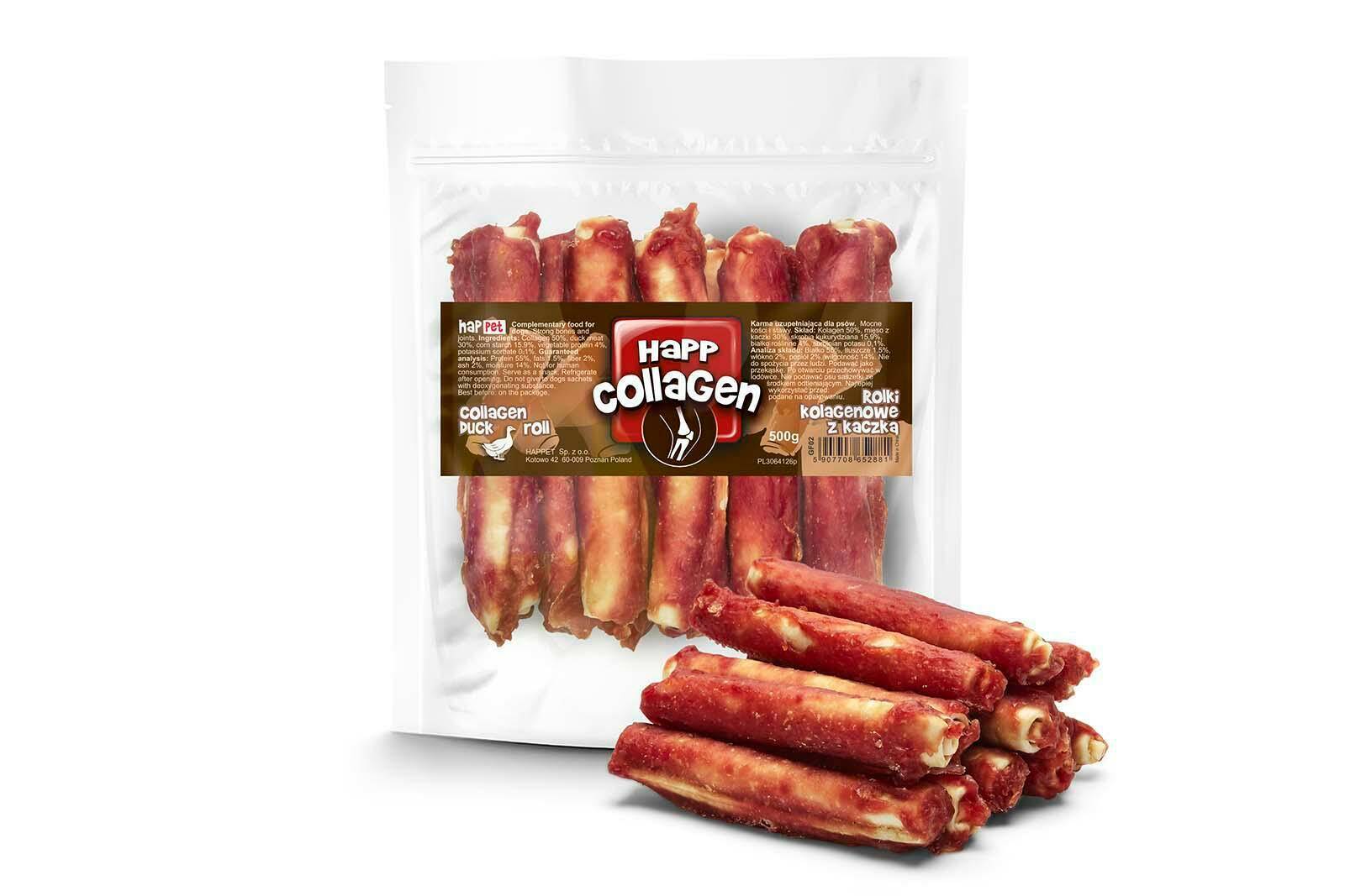 Collagen Rolls with Duck – Dog Treat (500 g)