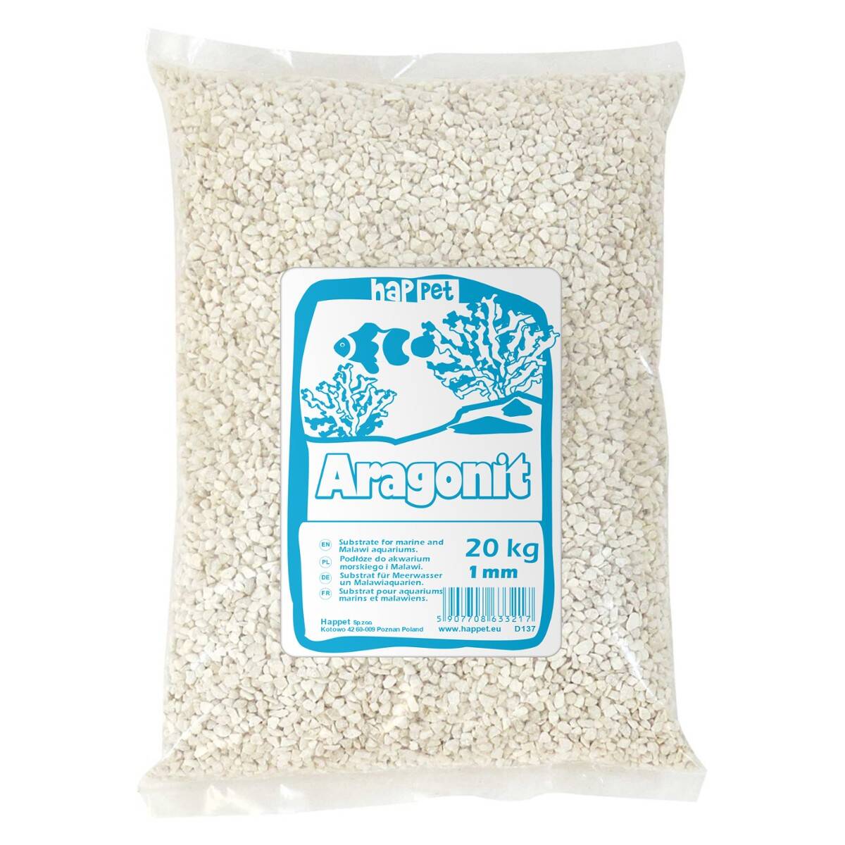 Aragonit Happet 0,5-1,2 mm 3kg (M-D137AR)