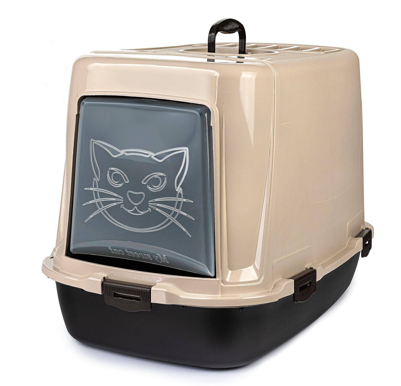 Advance Litter Box Beige & Brown