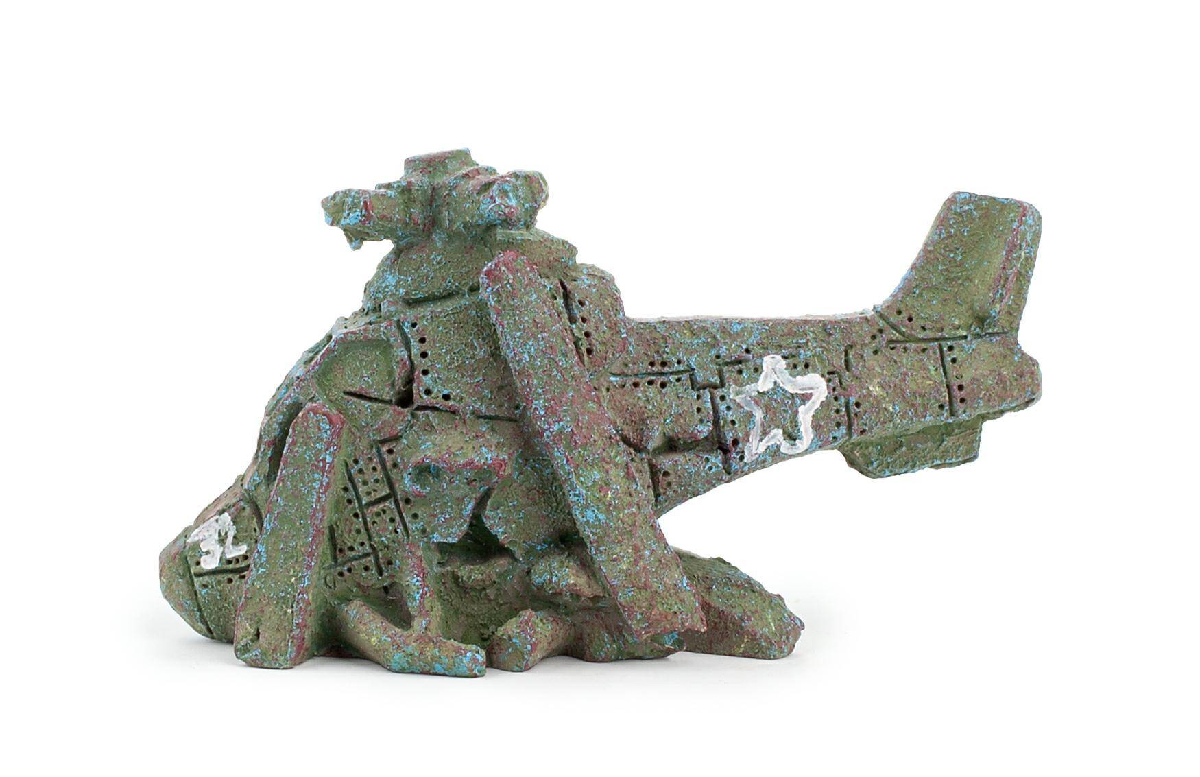 Aquarium helicopter wreck decoration Happet R049 - 6,5 cm