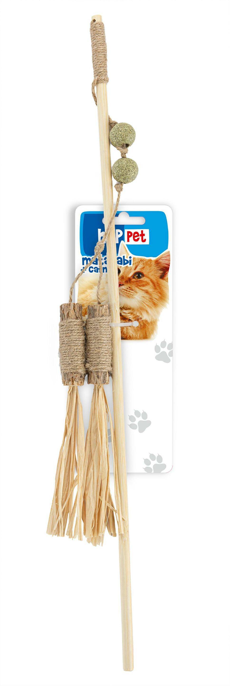 Matatabi & Catnip Rod with Raffia
