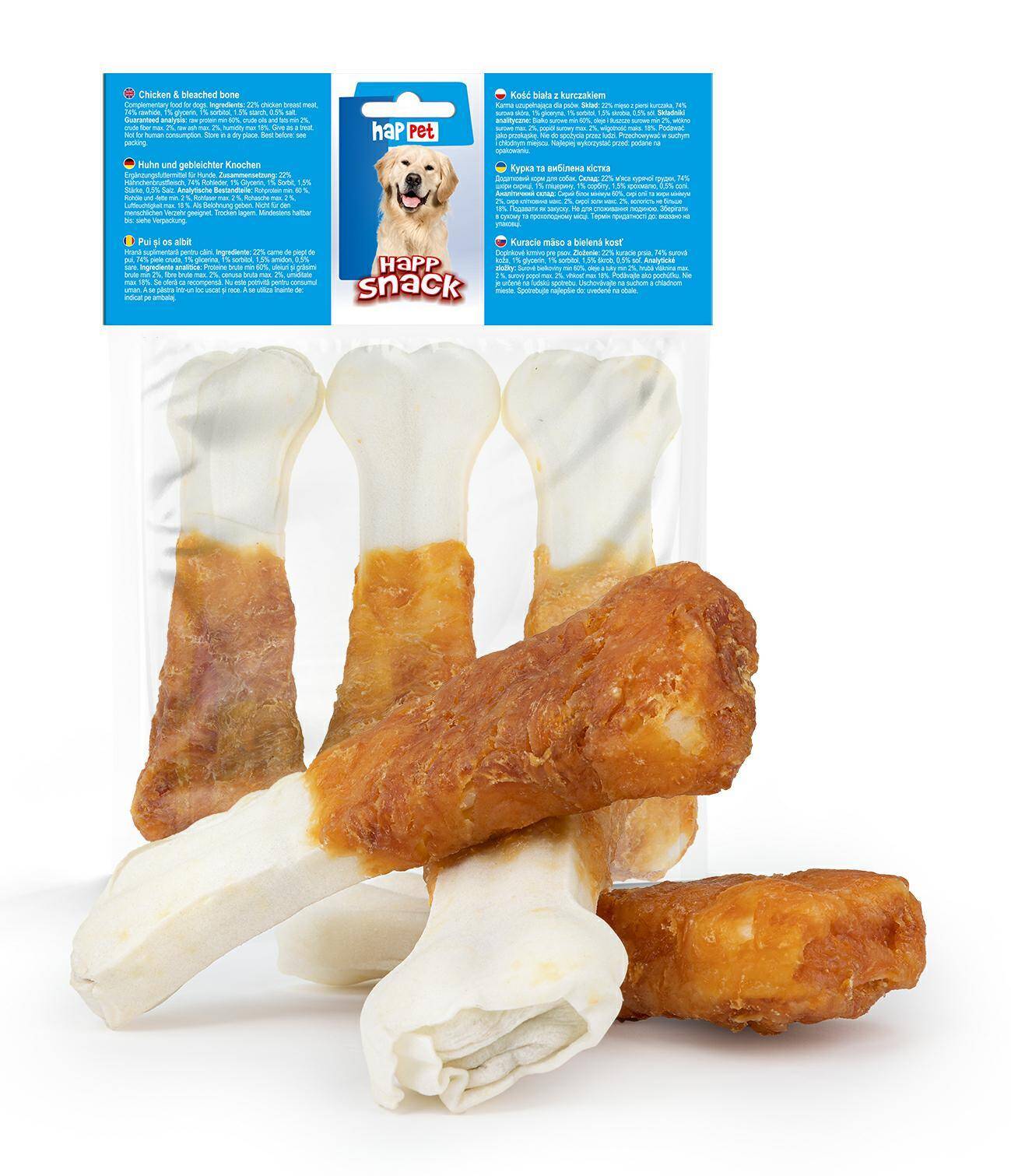 Chicken & bleached bone - Happet GP35 - 3pcs