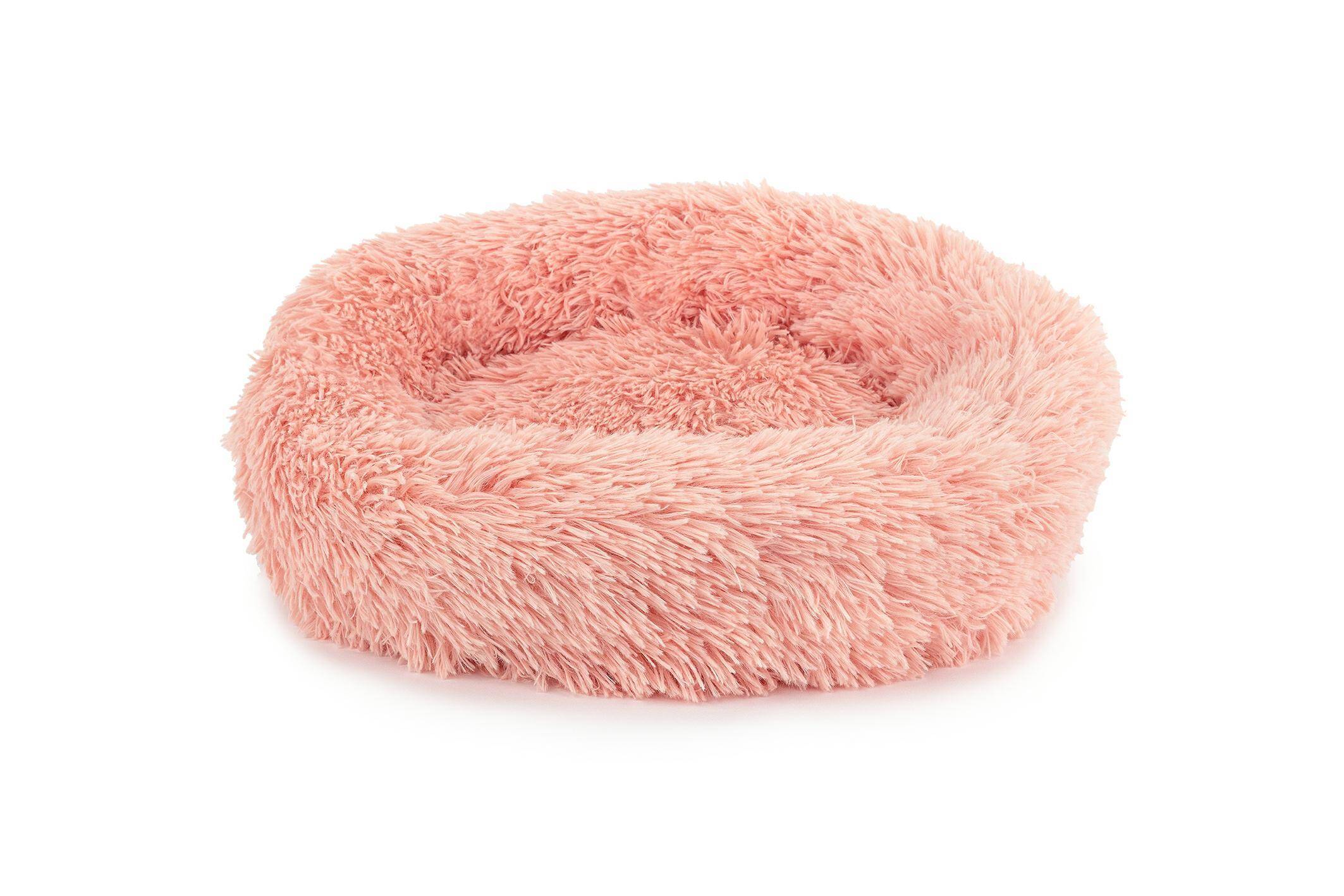 Plush pet bed pink XS 40cm