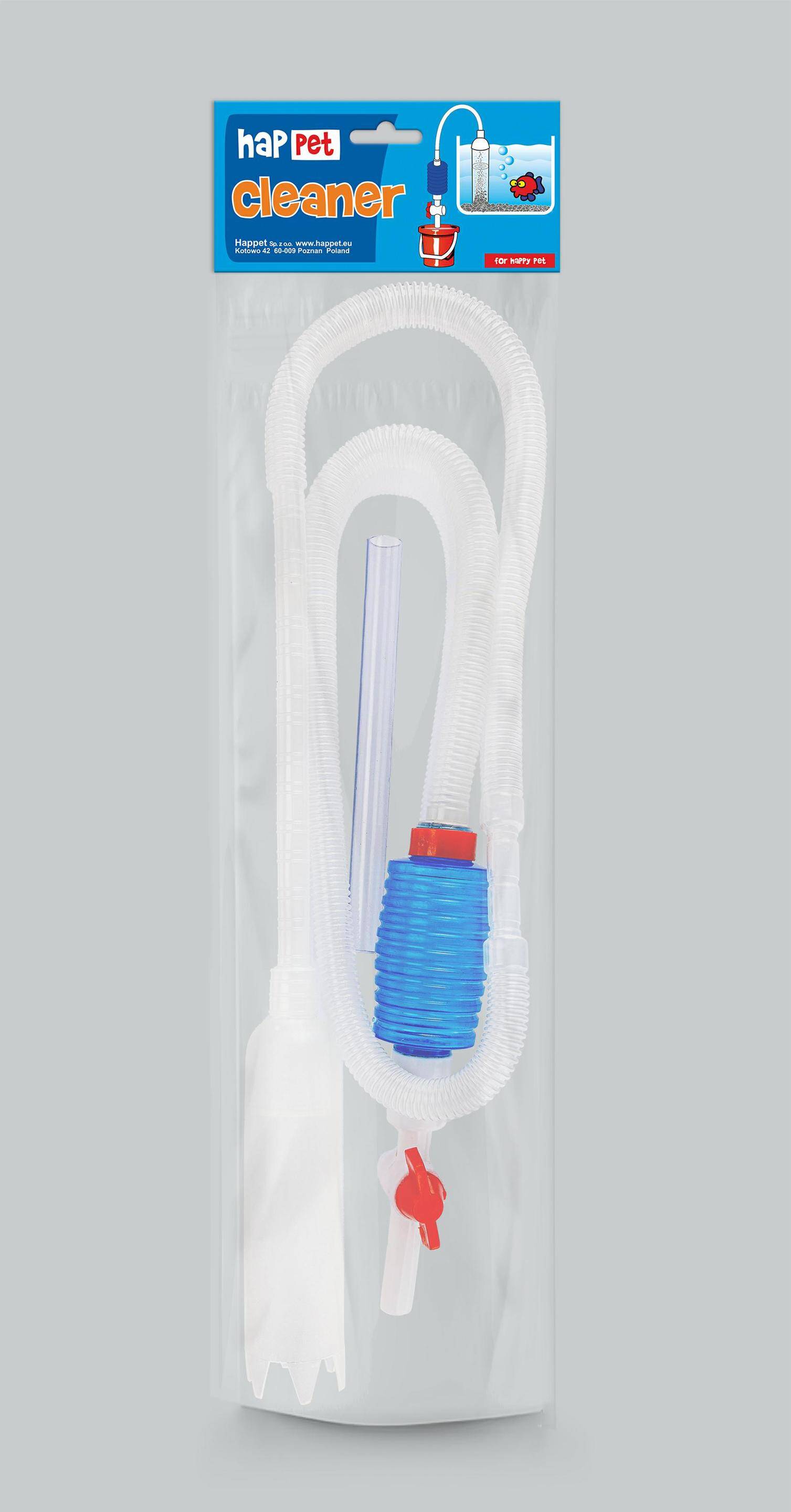 Vacuum gravel cleaner with pump and valve