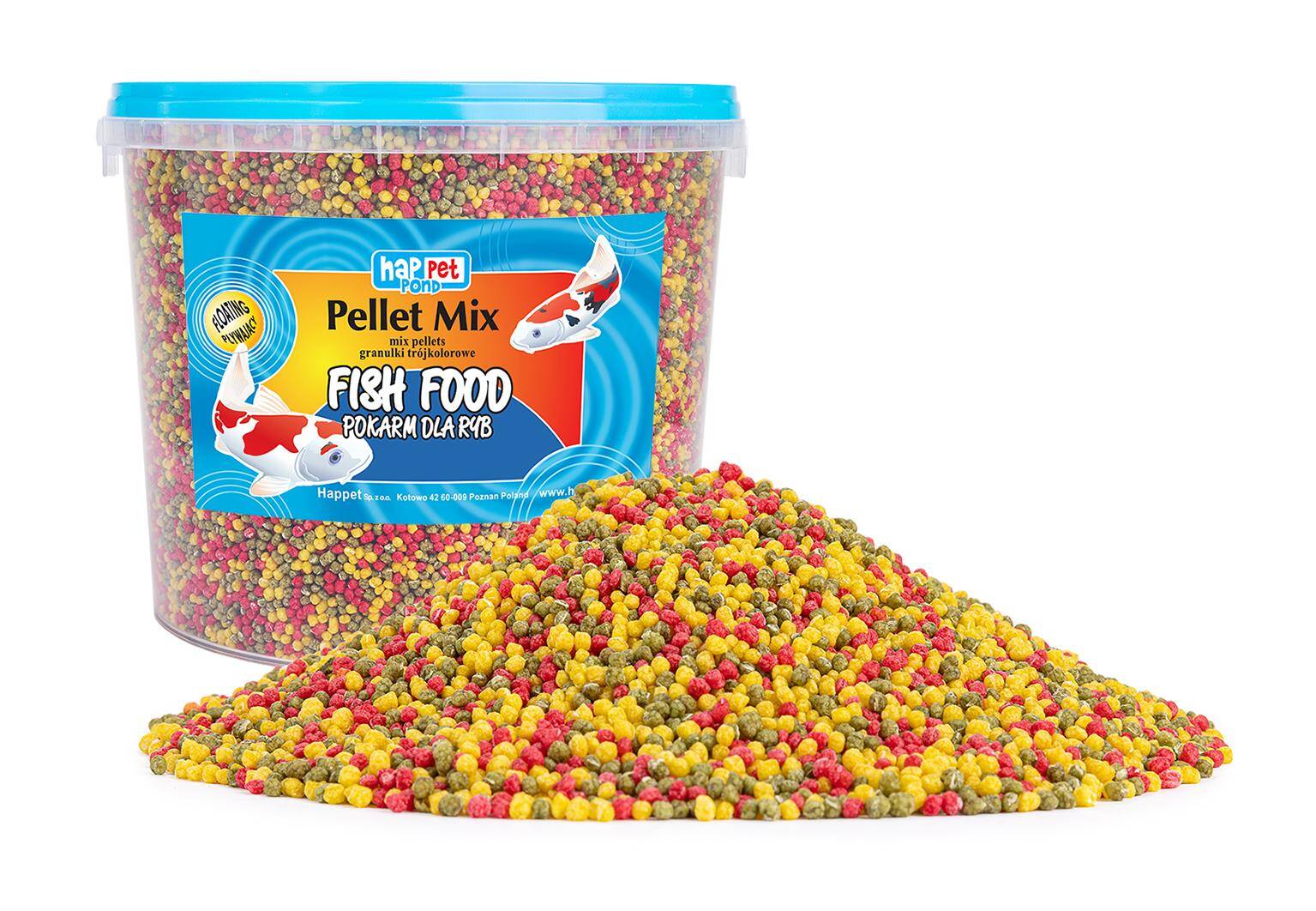 Die Fischpellets Mix Happet Trikolore 3l (L-P017PO)