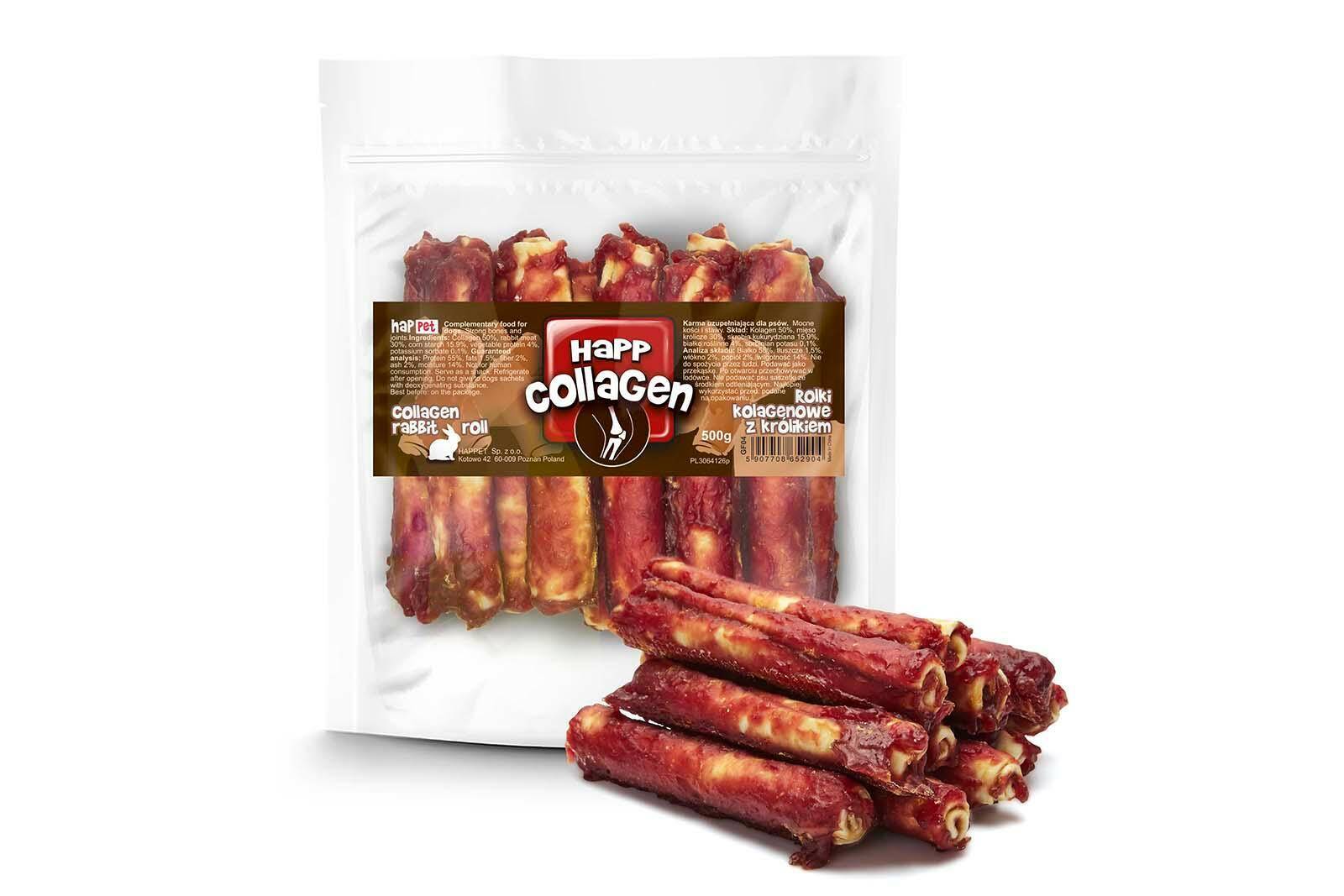 Collagen Rolls with Rabbit – Dog Treat (500 g)