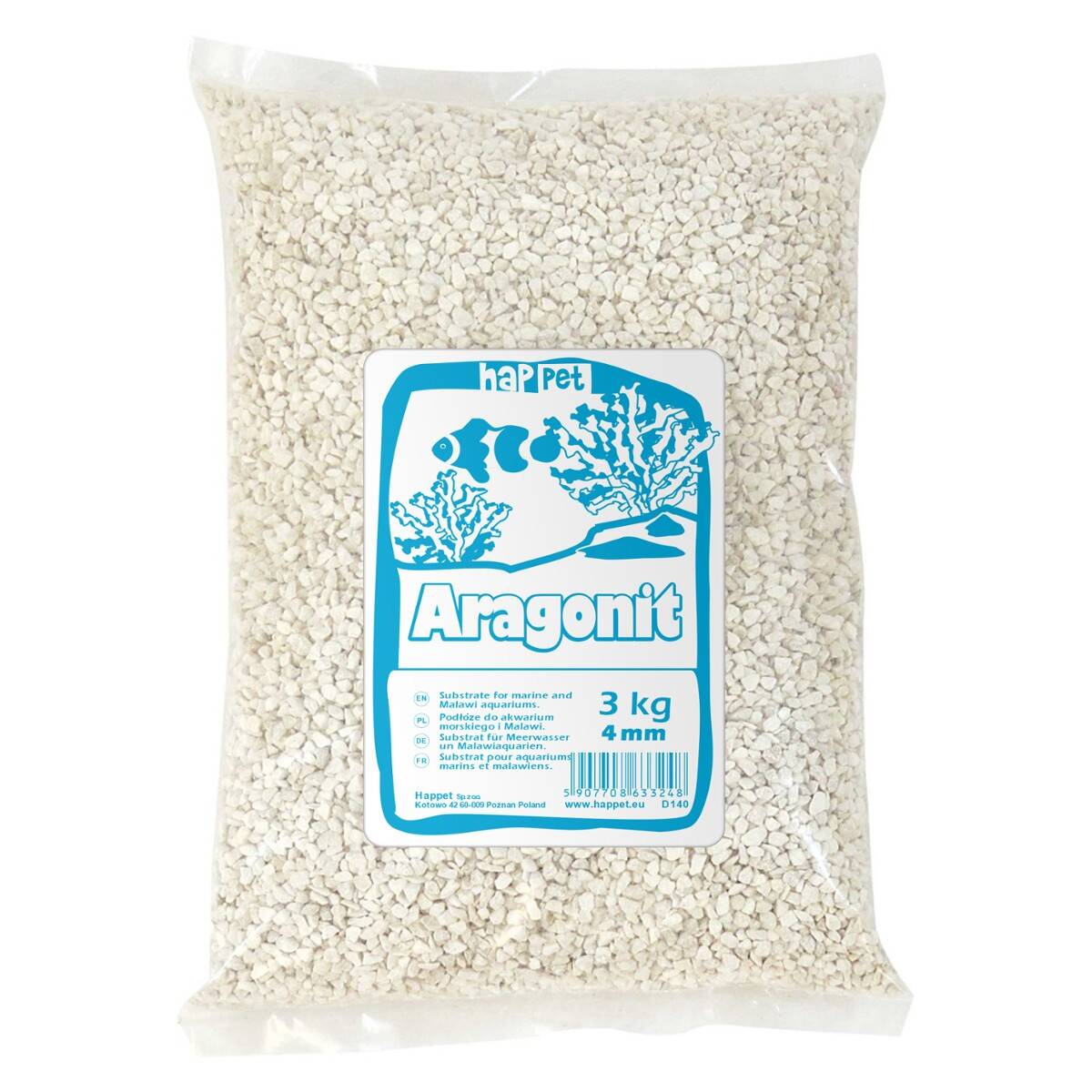 Aragonit Happet 3,0-4,0mm 3kg (M-D140AR)