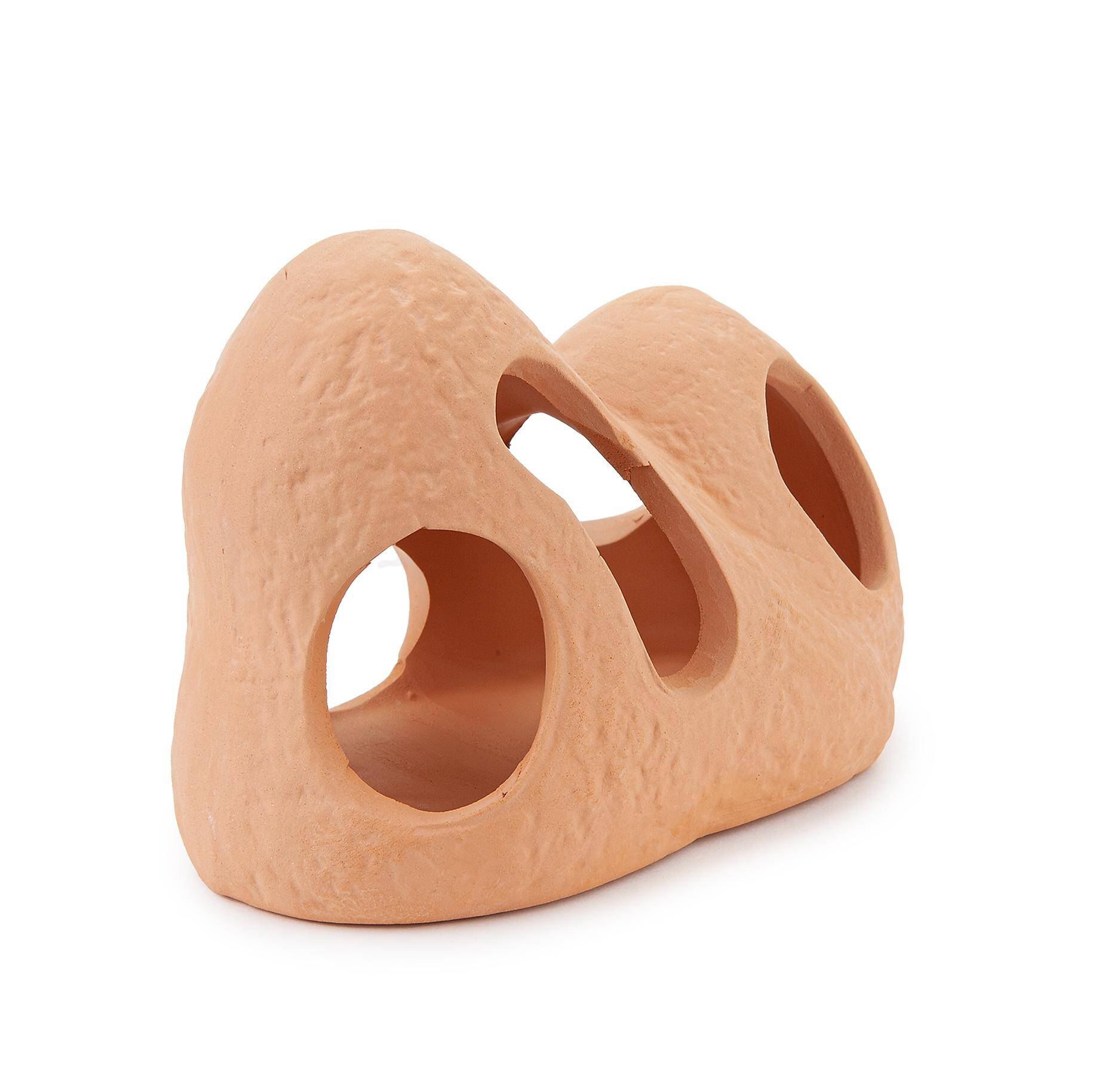 Keramische Dekoration - Felsen mit Löchern Happet U945 natürlich 11 cm (S-U945DI)