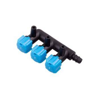 Air divider with valves 3-ways Happet 5 pcs.