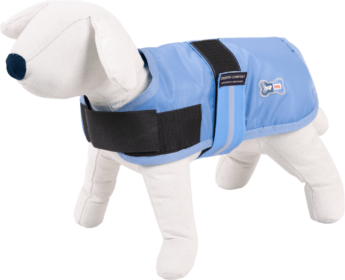 Bad Weather Dog Coat / Waterproof & Insulated - Happet 325A - Blue L - 60cm
