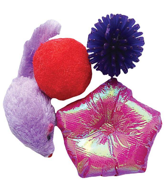 Cat Toy / Mouse, Star & Ball Set - Happet