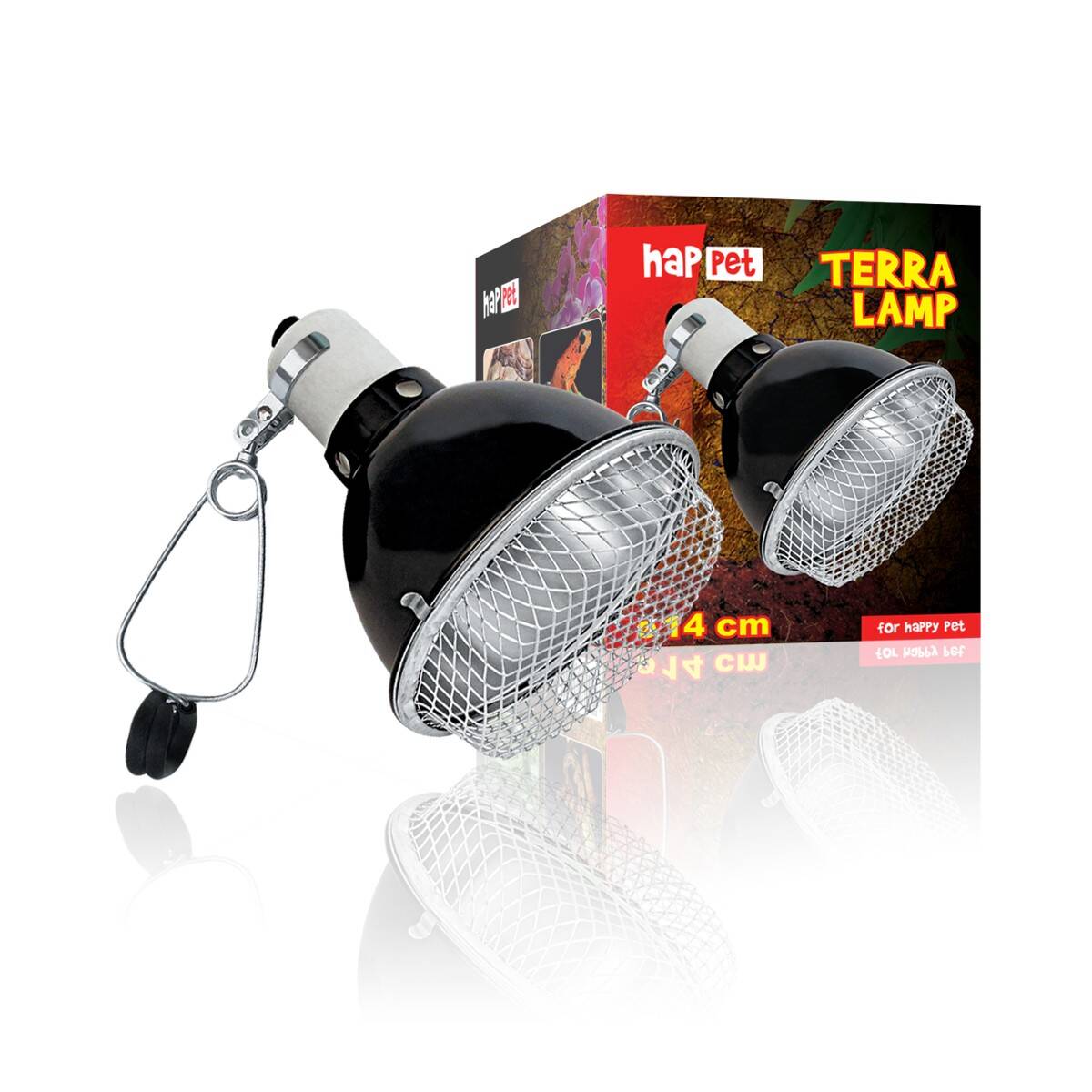 Terra clamp lamp with grill, diam. 14cm