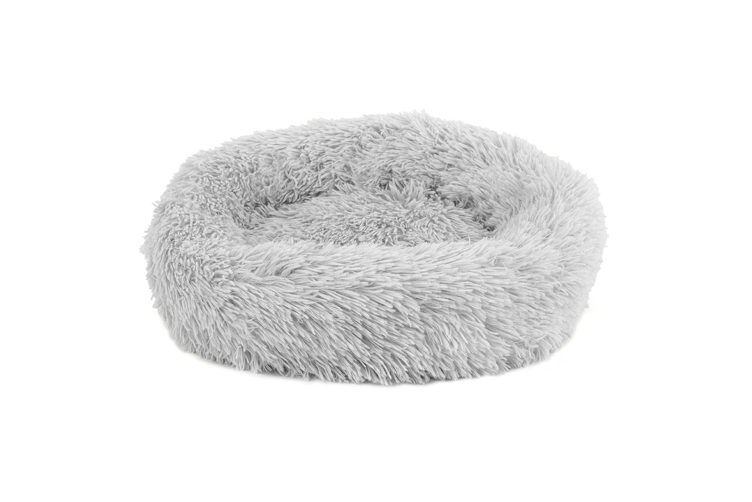Plush pet bed grey XS 40cm