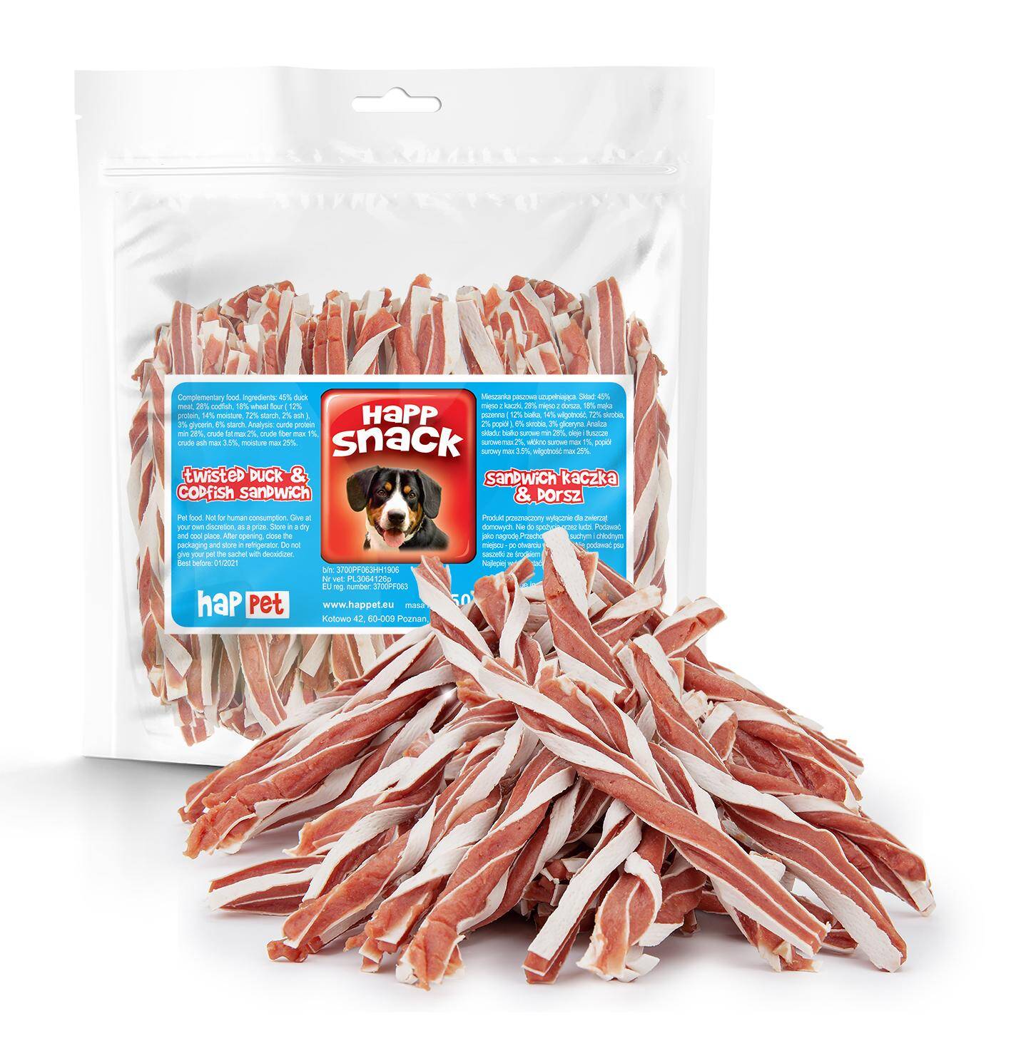 Sandwich Ente & Kabeljau Happet GM68 500g (Z-GM68HC)