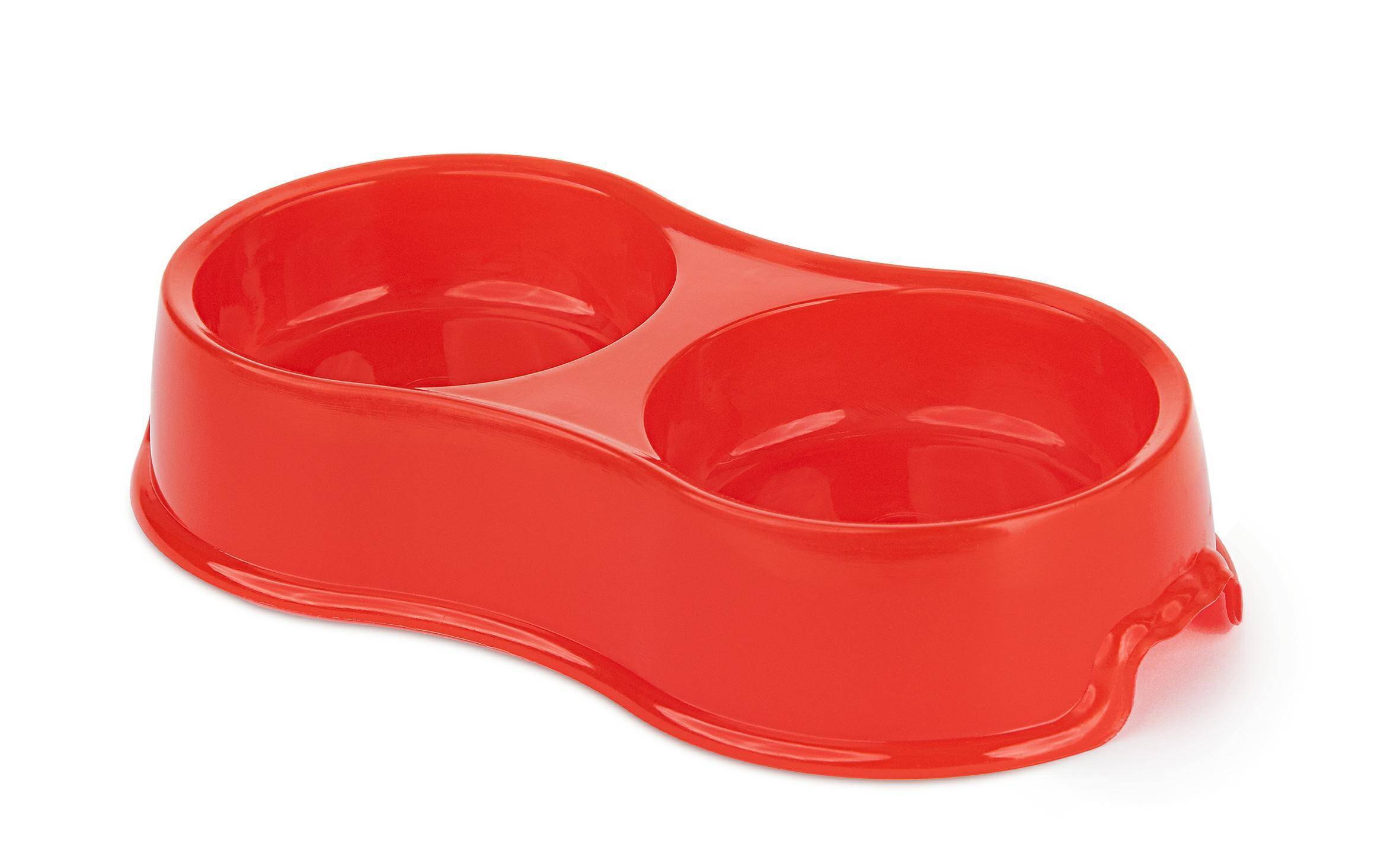 Plastic Double Pet Bowl Happet MP30 2x 0,16l