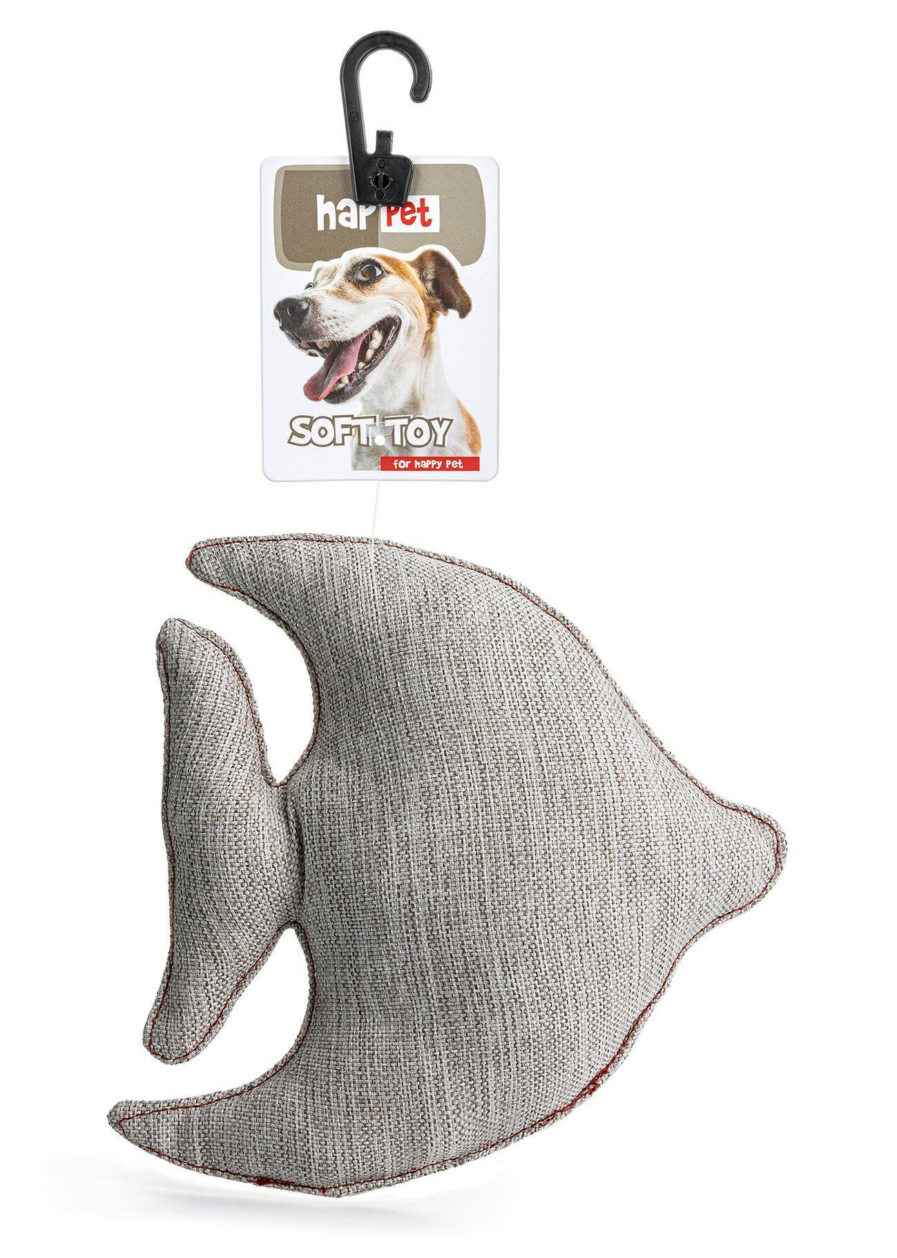 Z895 Textile toy fish beige 19cm