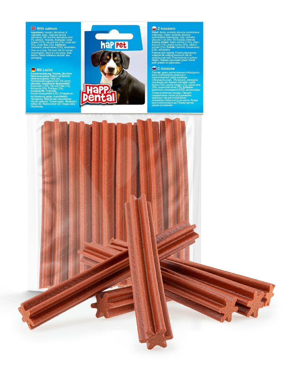 Dental for dogs with salmon 120g Happet (Z-HD04CM)