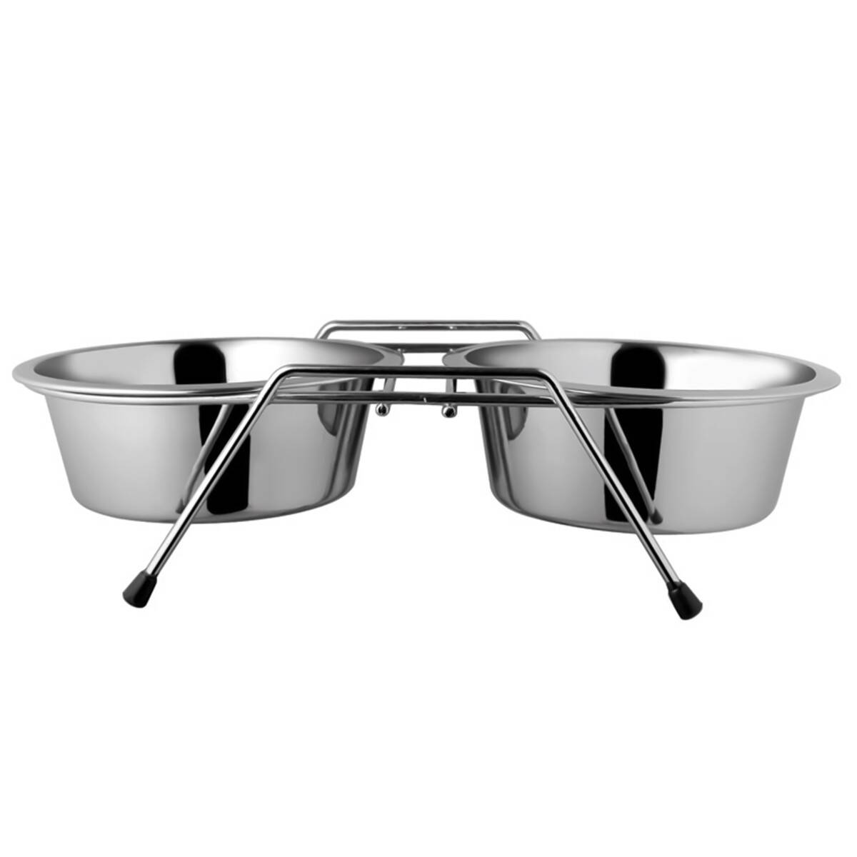 Silver Bowl Stand Happet MM42 + 2 bowls 1,6l