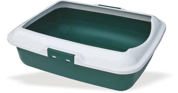 Cat Litter Tray KITTY / Green - Happet