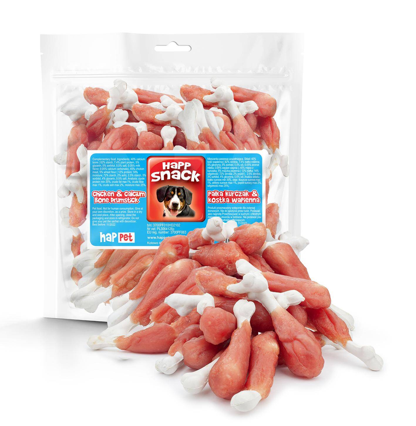 Duck / calcium bone drumstick - Happet GM56 - 500g