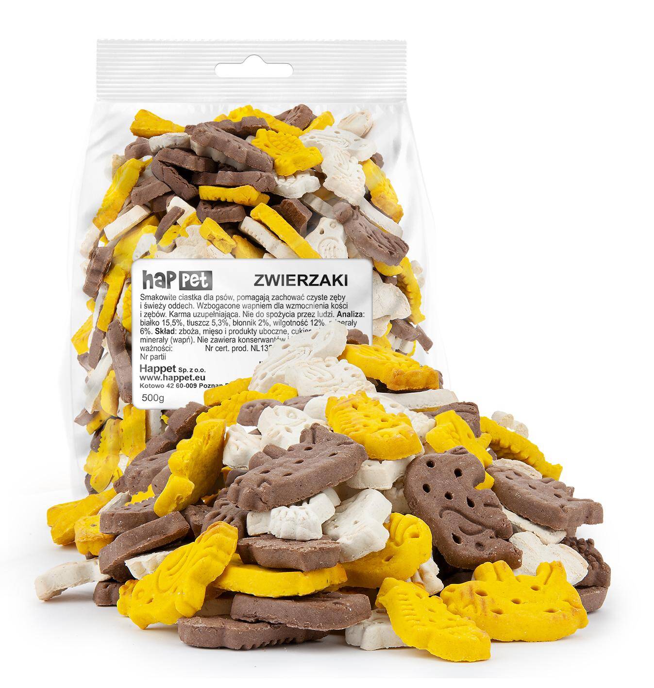 Tierische Kekse, fur Hund, 500g Happet DB05 500g (Z-DB05CM)