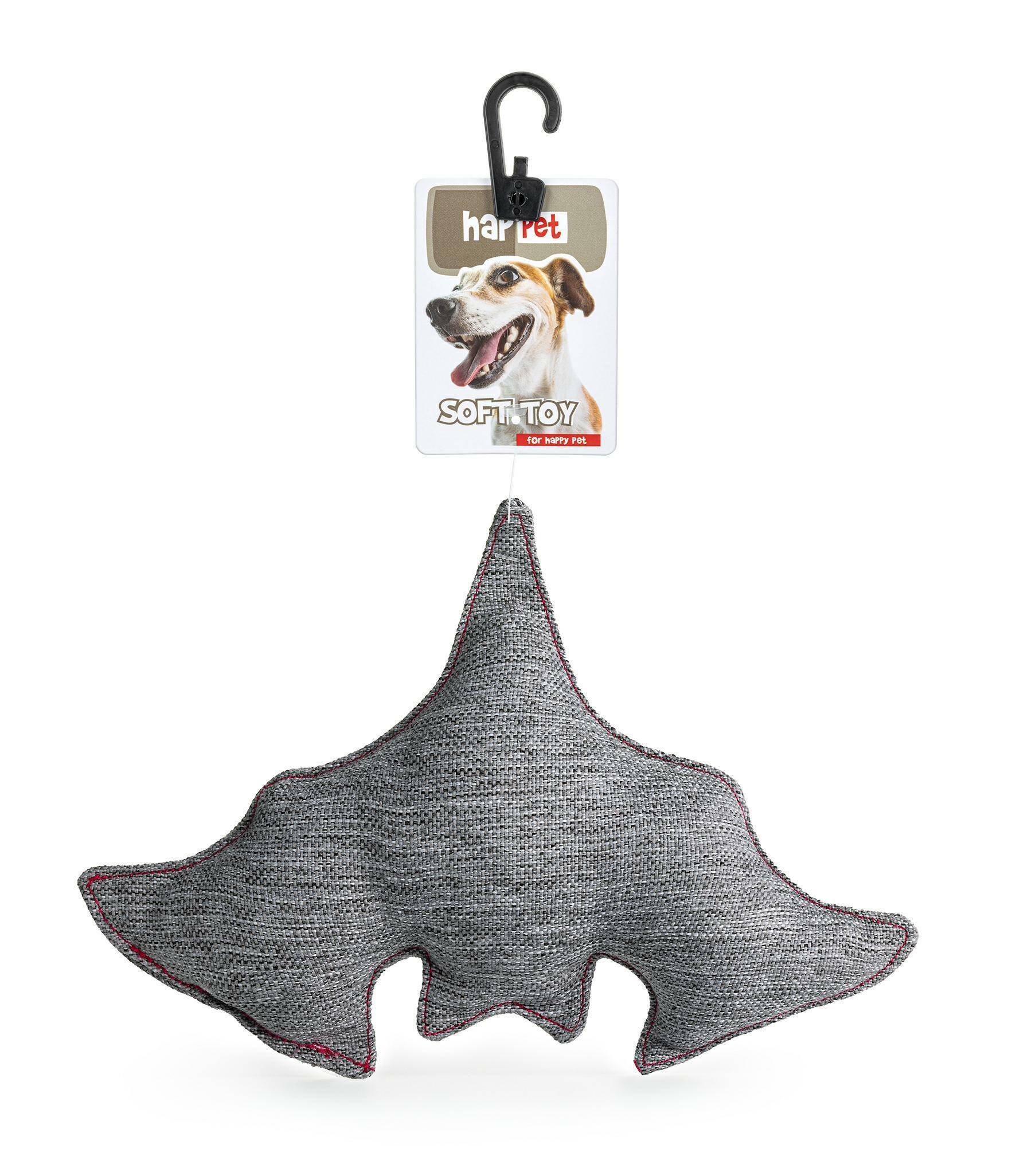 Z890 Textile toy bat light grey 25cm