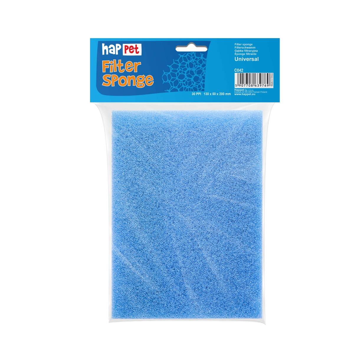 Medium fine filter sponge 30 ppi 20x13x5cm Happet (S-C042SN)