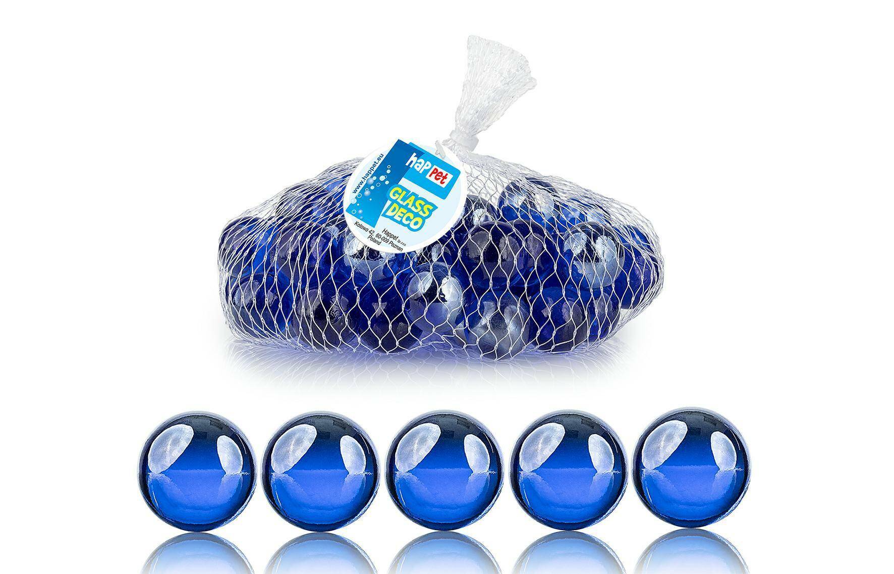Glass ornaments balls blue