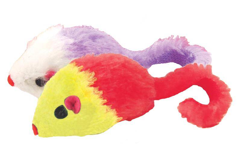 Cat Toy / Three Colourful Mice Set - Happet