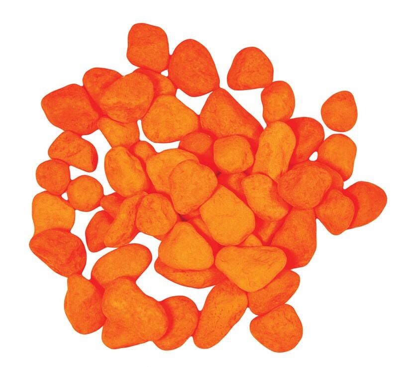 Dekorativer Aquarienkies Happet orange 0.7cm 0.5kg (S-E056YW)