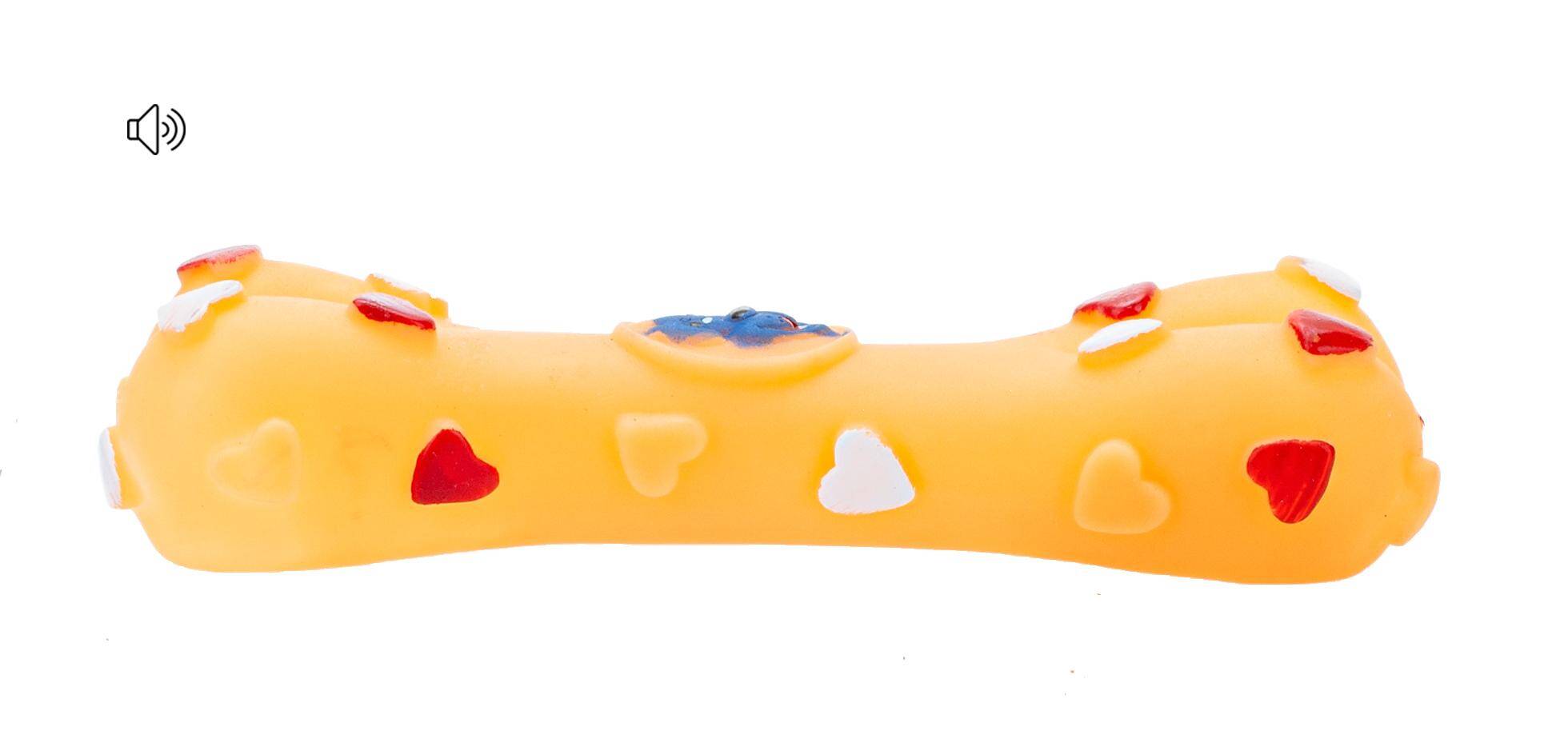 Zabawka kość Happet Z595 łososiowa 15cm (Zdjęcie 1)