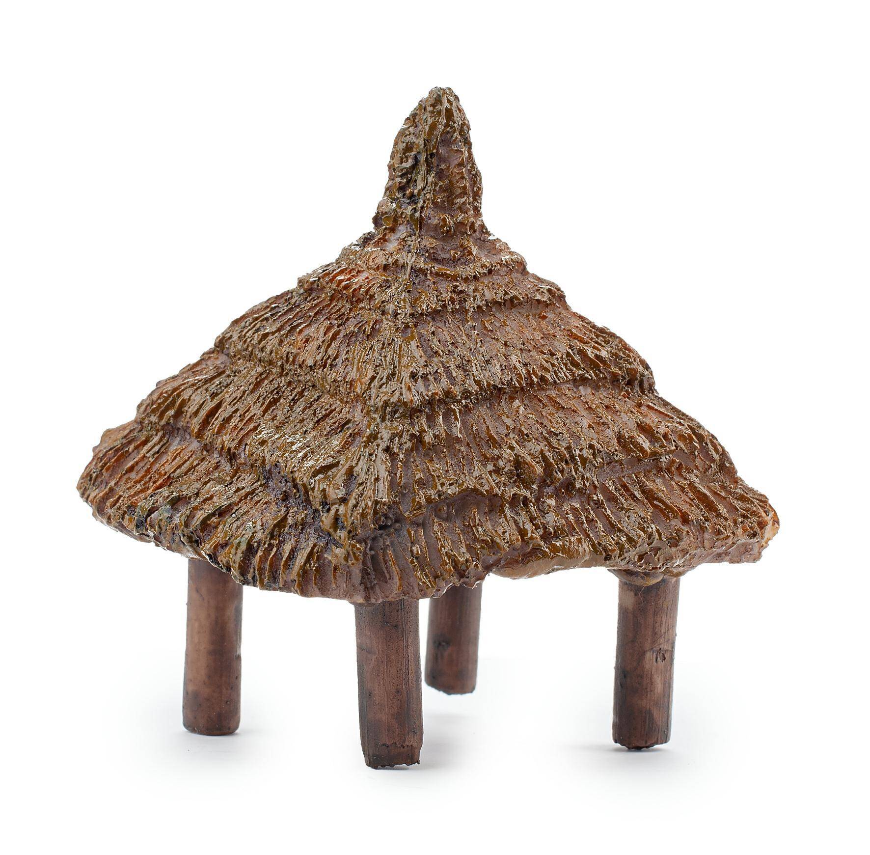 Aquariendekoration - afrikanische Hütte Happet U222 7,5 cm (S-U222DI)