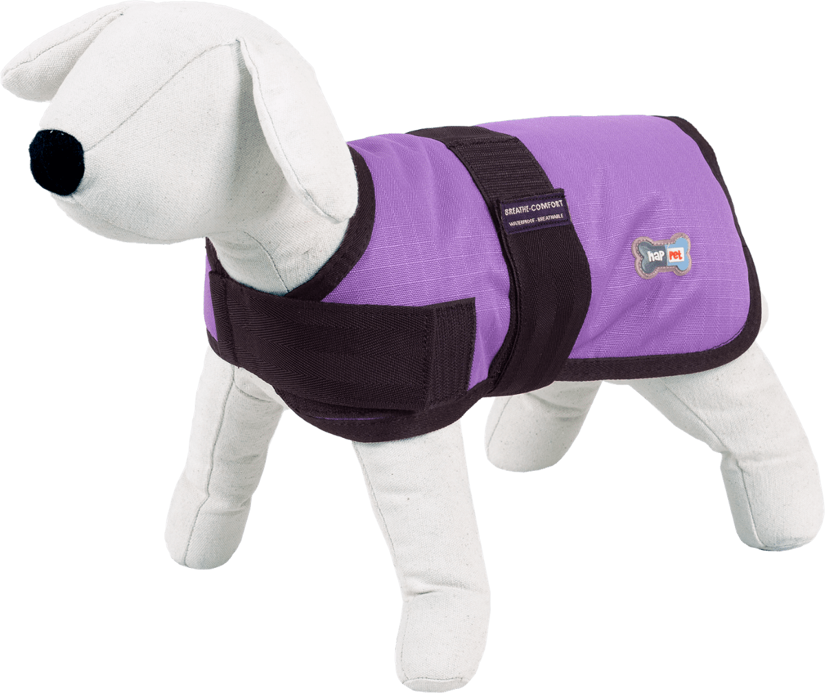 Bad Weather Dog Coat / Waterproof & Insulated - Happet 315B - Purple XL 65cm