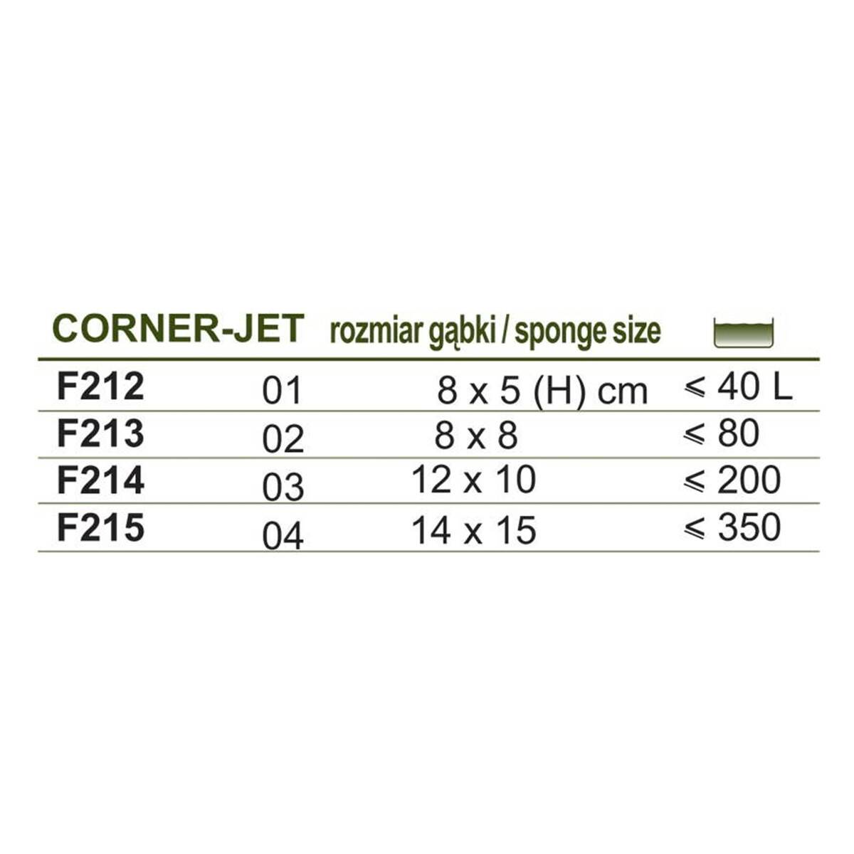 Filtr gąbkowy Corner Jet 01 Happet (Zdjęcie 3)