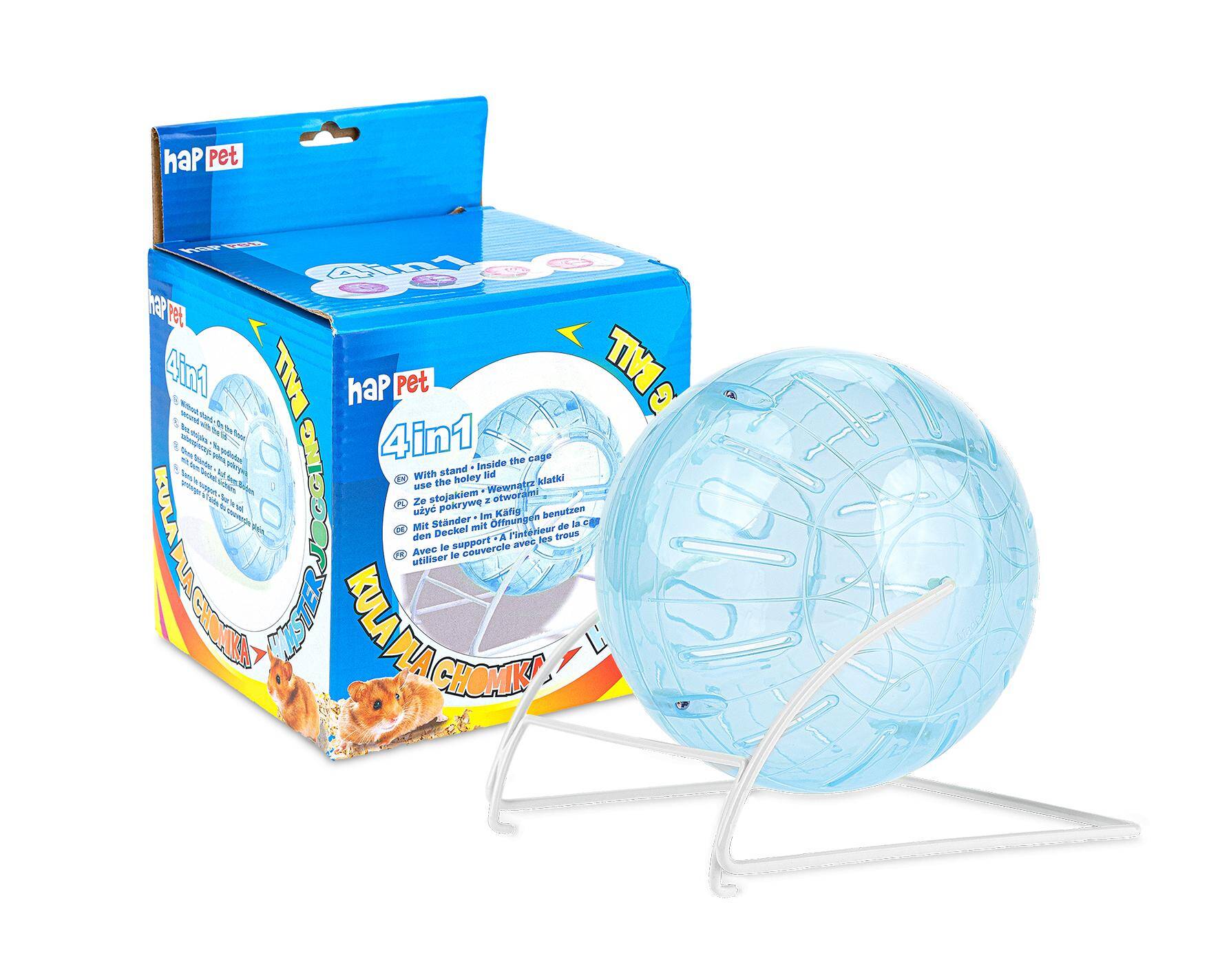 Hamster Jogging Ball 4 in 1 / Blue 14.5 cm - Happet