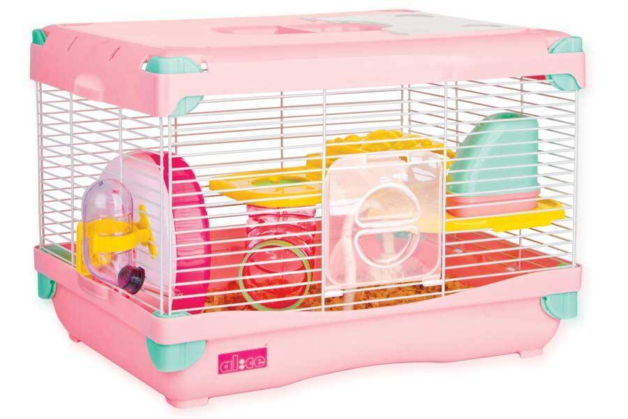 Rodent Cage GREMI Adventure Land / L Pink - Hamster