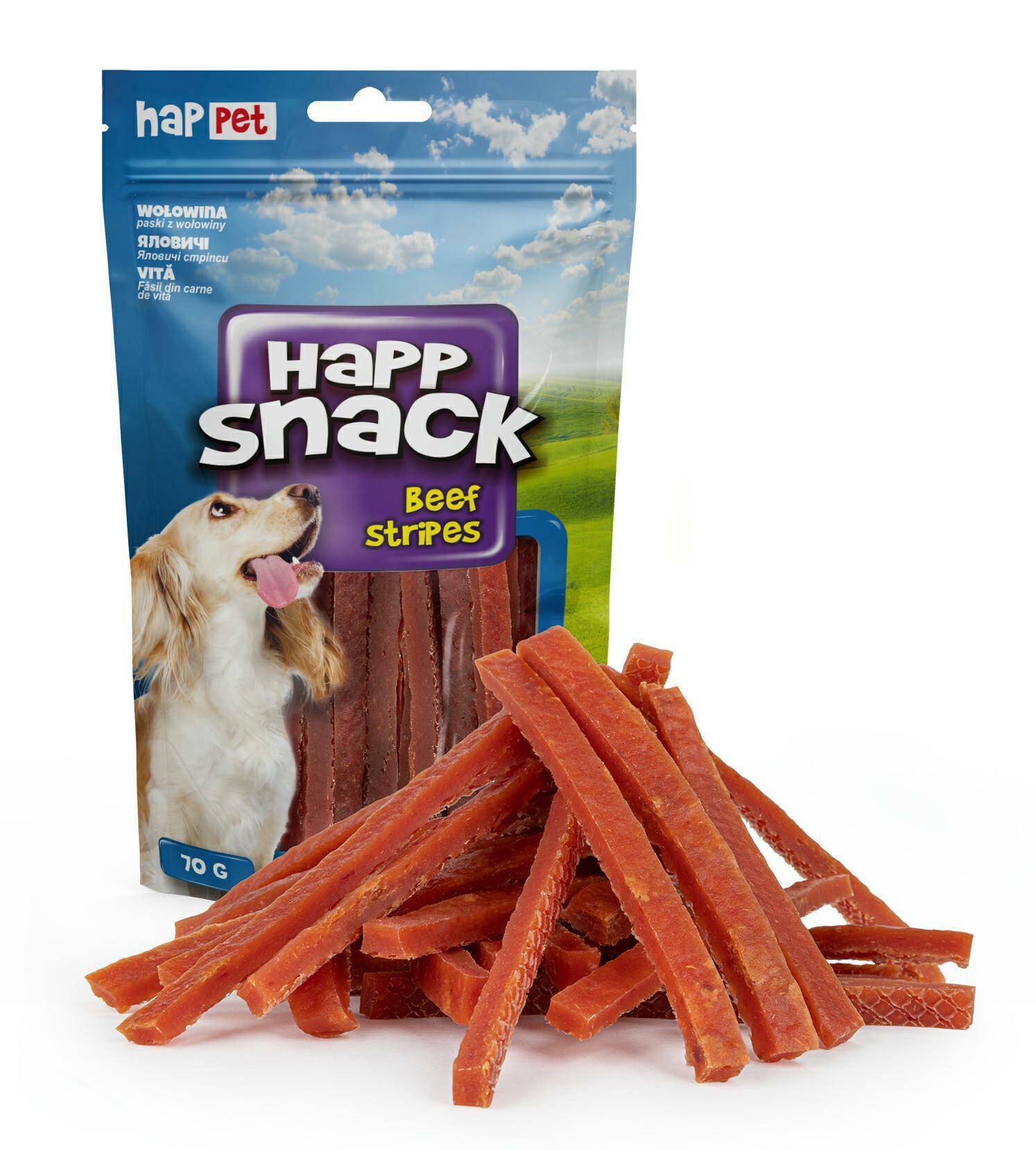 GC58 Dog treats - beef strips 70g