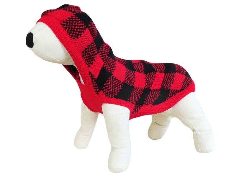 Sweater black/red hoodie XL - 40cm