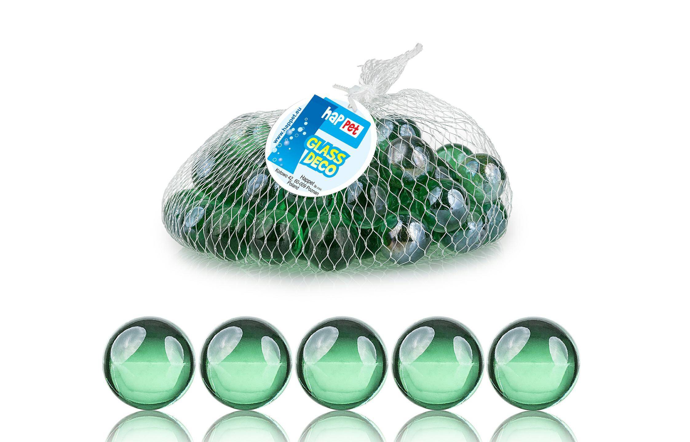 Glass ornaments balls green