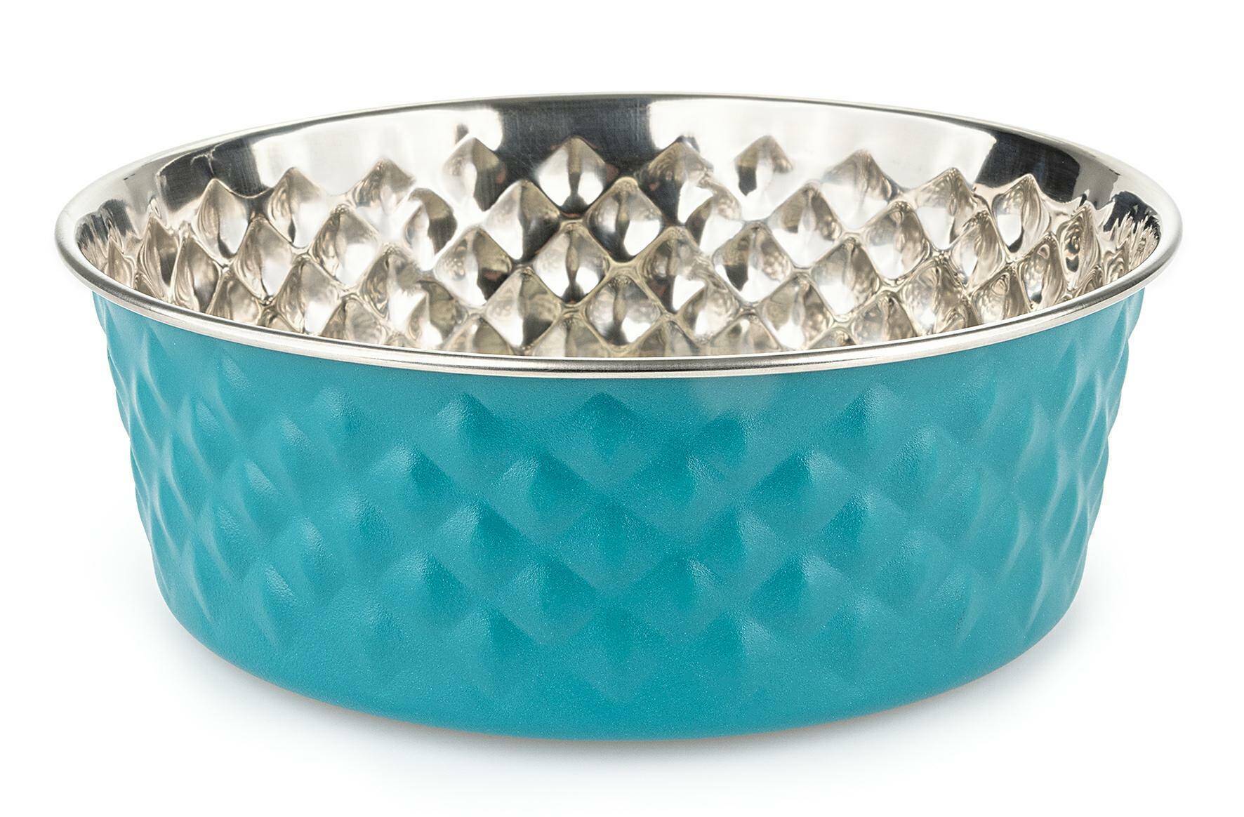 Diamond pattern bowl blue 17,5cm/1,6l