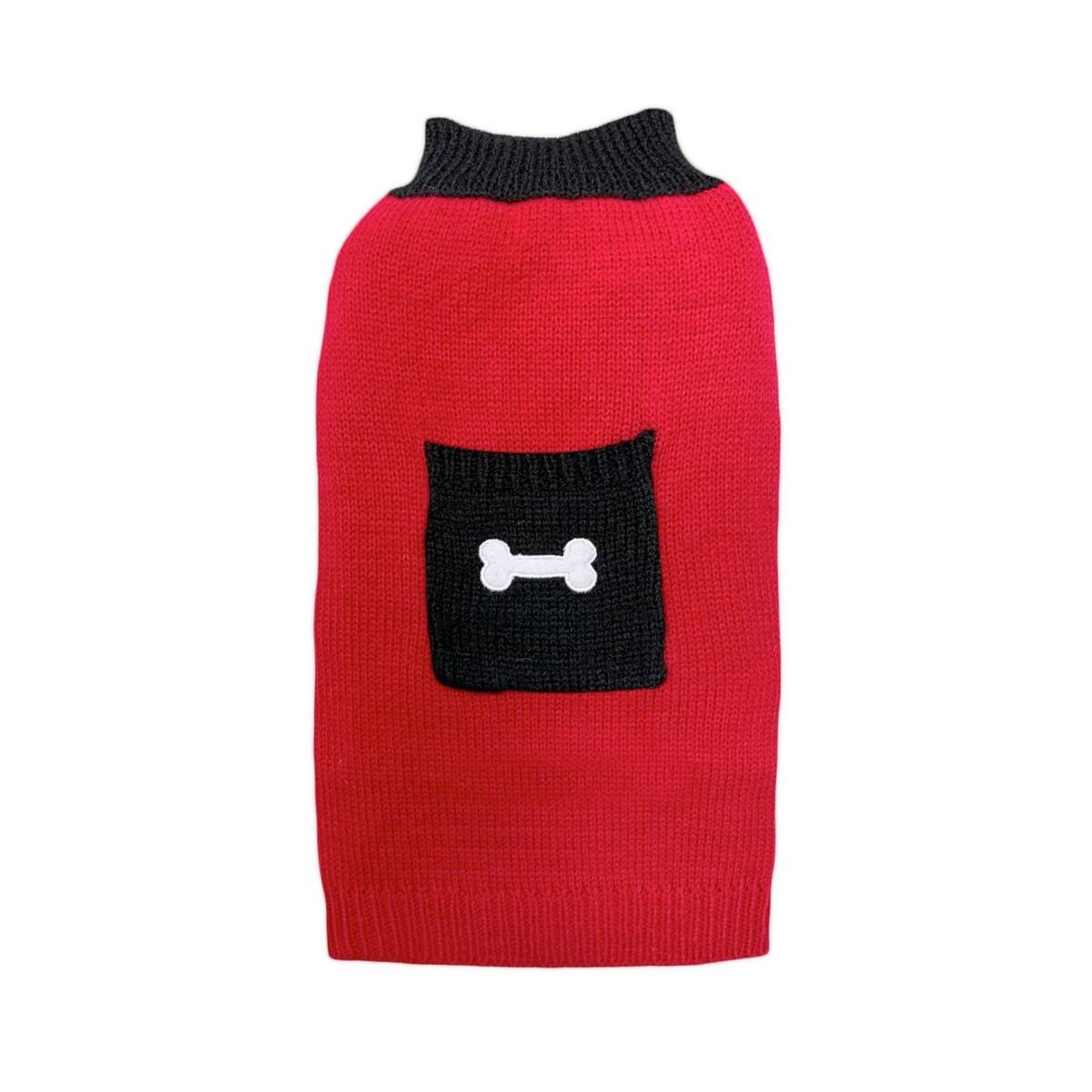 Sweterek dla psa Happet 410L czerwony L-35cm (Zdjęcie 4)