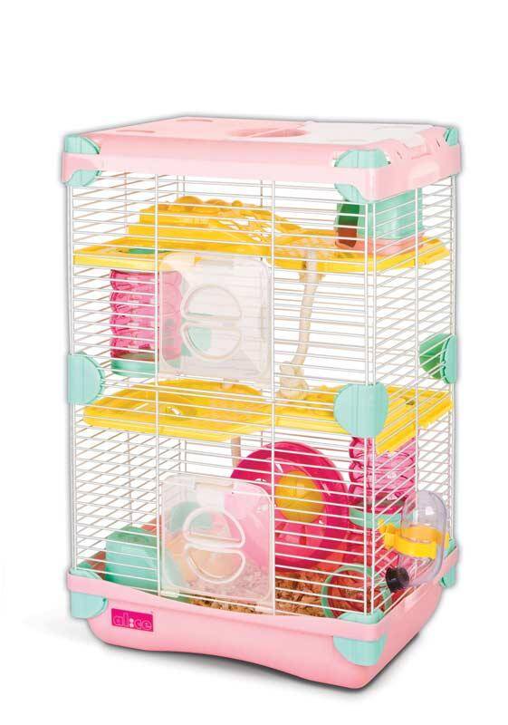 Rodent Cage GREMI Adventure Land / S Double Pink - Hamster