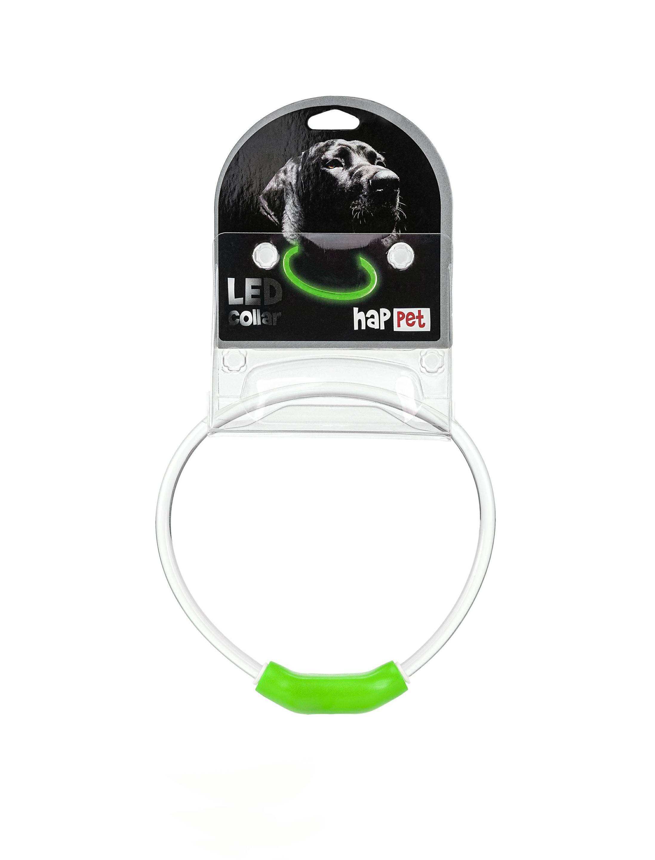 LED Dog collar green S