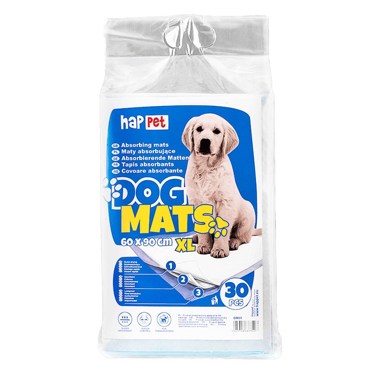 Dog Mats Happet 90x60cm, 30 pcs.