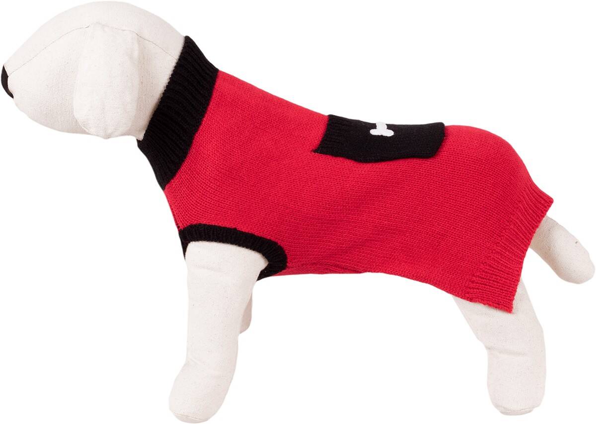 Sweterek dla psa Happet 410M czerwony M-30cm (Zdjęcie 2)